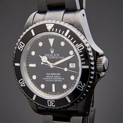 rolex sea dweller black replica|pre owned rolex sea dweller.